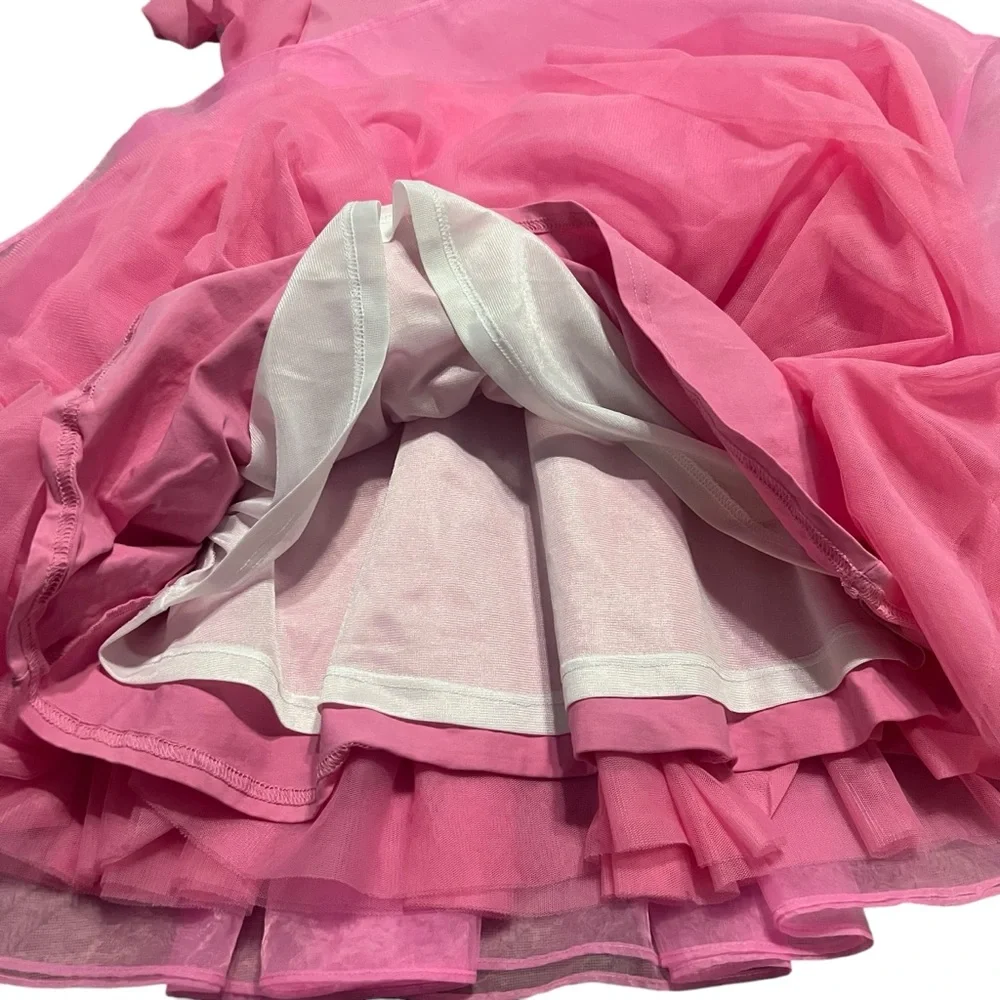 Holly & Bloom 10Y Pink Puff Sleeve Dress